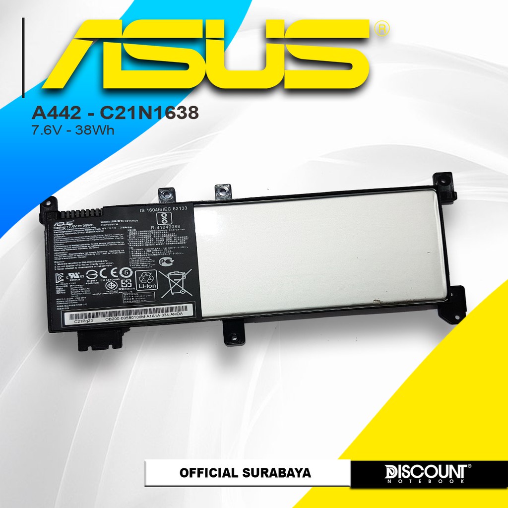 Jual Original Baterai Batre Battery Laptop Asus Vivobook A A U