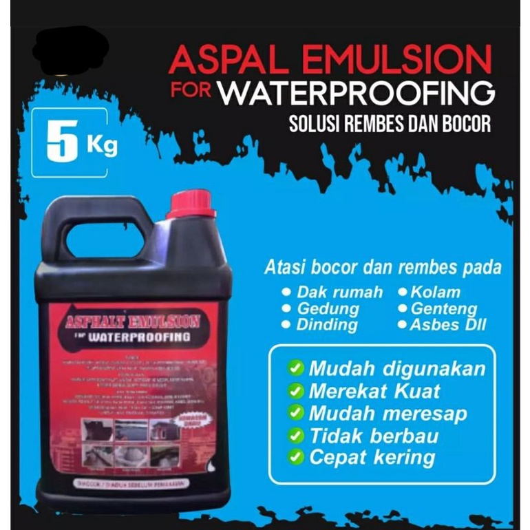 Jual Aspal Cair Kg Aspal Emulsion Anti Rembes Anti Jamur Dan Lumut