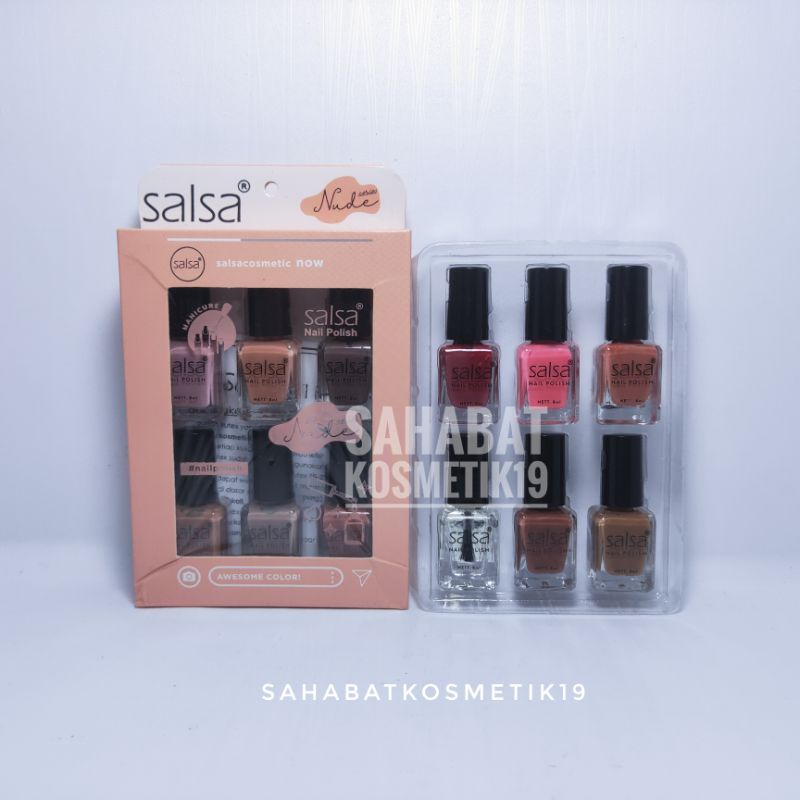 Jual KUTEK SALSA NAIL POLISH NUDE GLAM ORIGINAL ISI PCS PERBOK