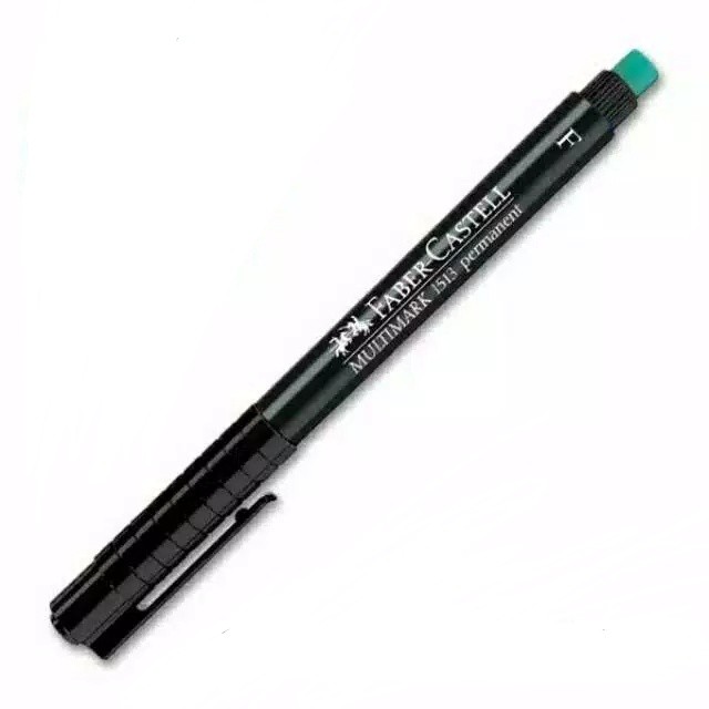 Jual Spidol OHP Multimark Permanent Marker F Black Faber Castell