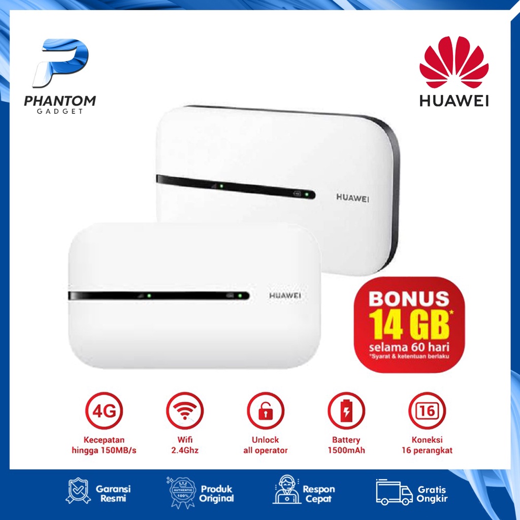 Jual MODEM MIFI 4G LTE Huawei E5576 Unlock Free T Sel Garansi 3th