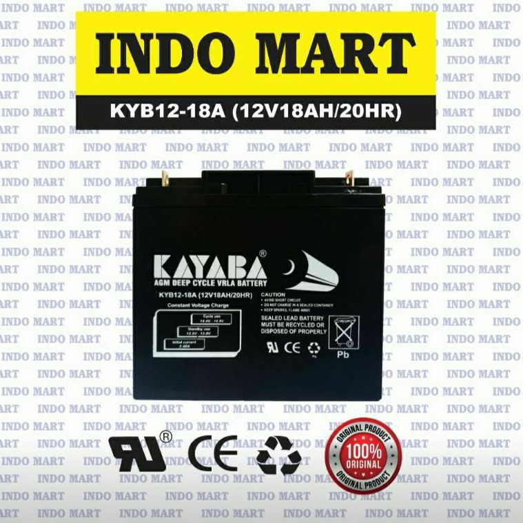 Jual Aki Baterai Accu Battery Kering MF VRLA UPS 12V18Ah 12V 18Ah