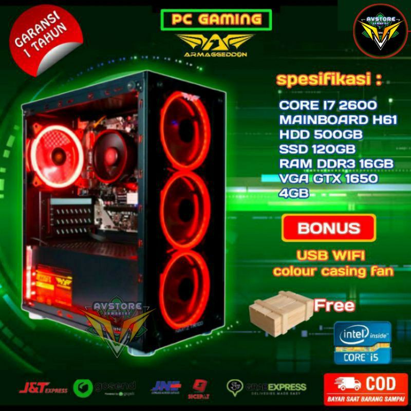 Jual Pc Rakitan Intel Core I5 2400 Fullset Cpu Komputer Gen 2 Ddr3 8gb