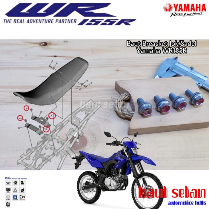 Jual Baut Set Breket Jok Yamaha Wr R Shopee Indonesia