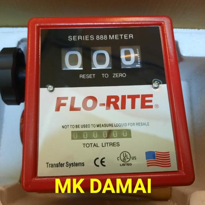 Jual Meteran Solar Flo Rite 3 Digit Drat 1 Flowmeter Flow Meter Flo