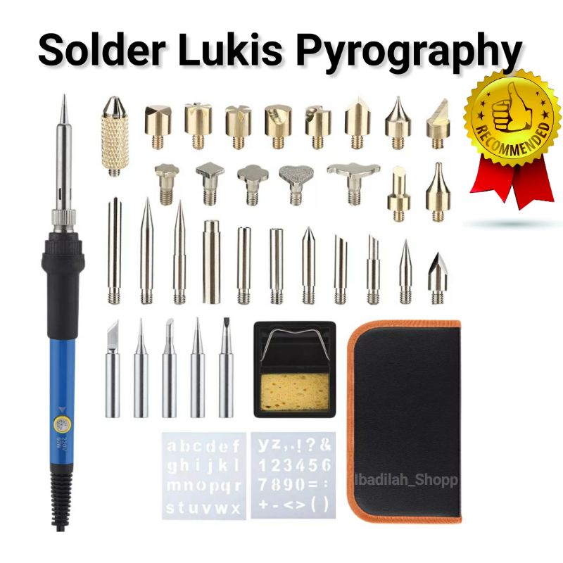 Jual Solder Alat Lukis Wood Burning Pen Pyrography 37 Set A59276