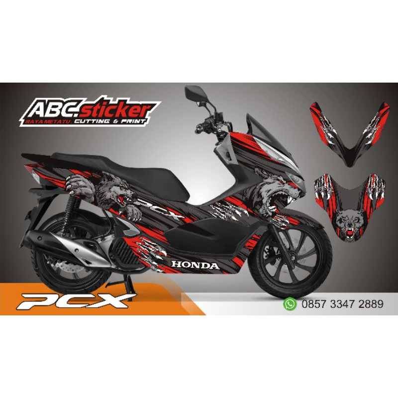 Jual Decal PCX Serigala Full Body Shopee Indonesia