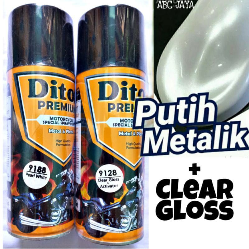 Jual Paket Pylok Pylox Diton Premium 400ml Pearl White 9188 Clear