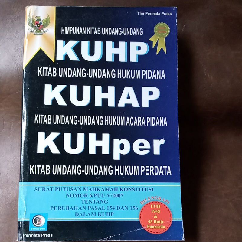 Jual Kitab Undang Undang Kuhp Kuhap Kuhper Original Shopee Indonesia