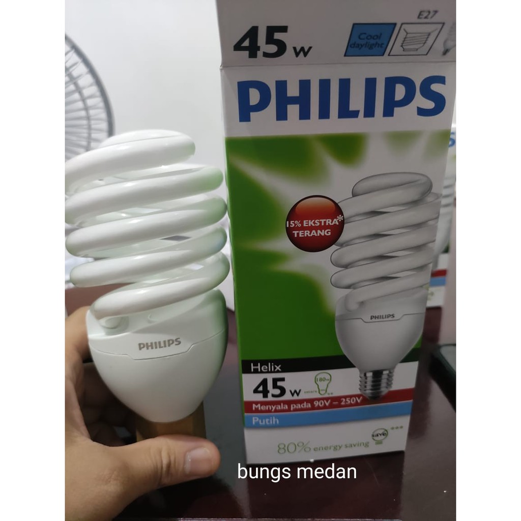 Jual Lampu Spiral Helix Tornado Philips W Watt Watt W Putih