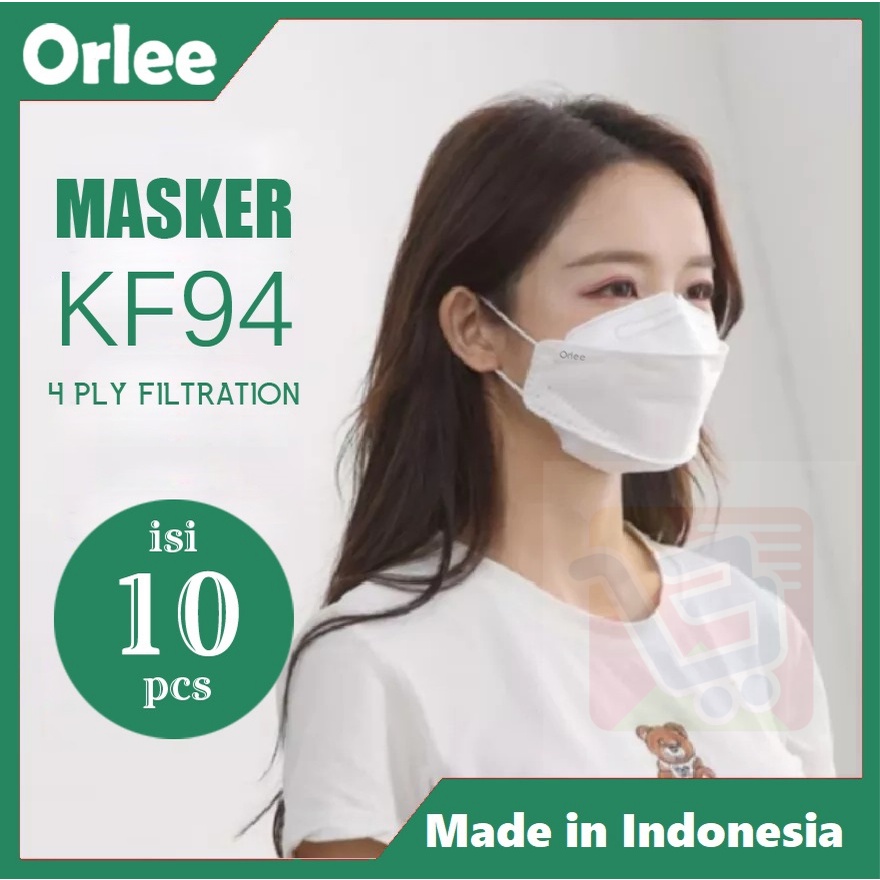 Jual Masker Kf Kf Ply Ply Putih White Earloop Cantol Kuping