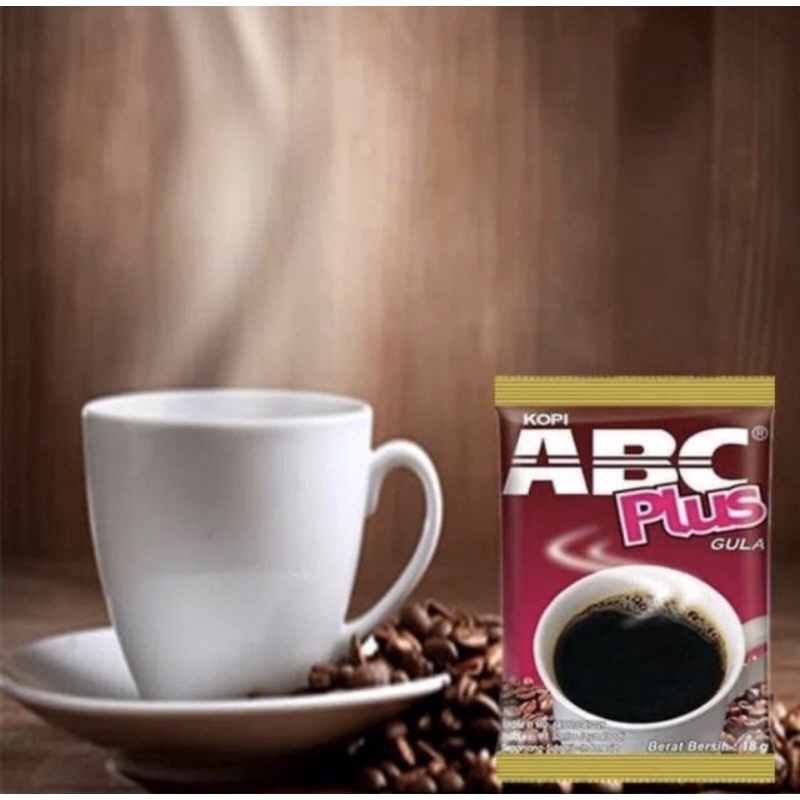 Jual Kopi ABC Plus Gula 1 Renteng 10 Sachet 18gr Shopee Indonesia