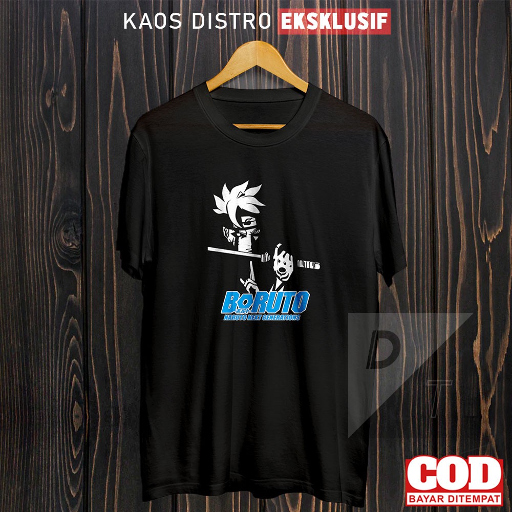 Jual Kaos Anime Boruto Baju Distro Keren Cowok Serial Naruto Pakaian