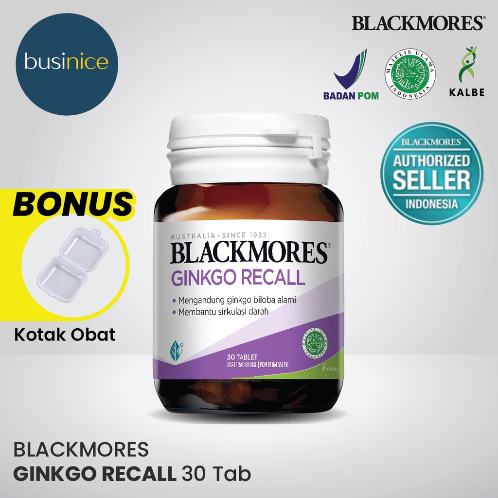 Jual Blackmores Ginkgo Recall Bpom Kalbe Tablet Shopee Indonesia