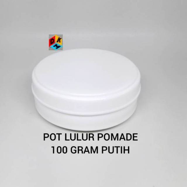 Jual Pot Lulur Pomade 100 Gram Putih Shopee Indonesia