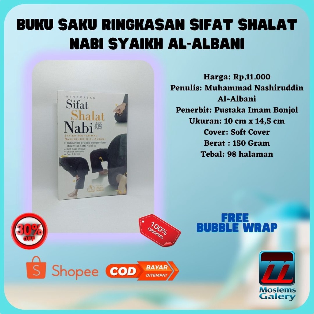 Jual Buku Saku Ringkasan Sifat Shalat Nabi Syaikh Al Albani Shopee