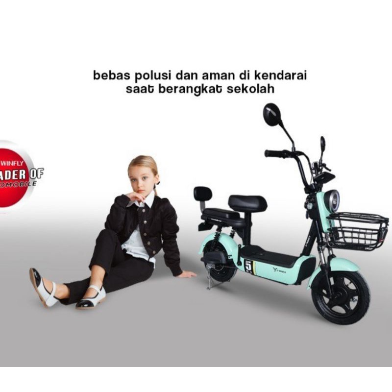 Jual Sepeda Listrik Ebike Uwinfly Redfish Rf Shopee Indonesia