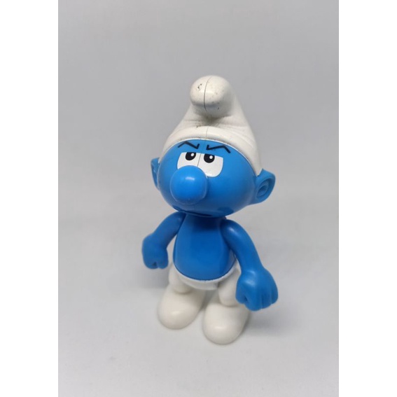 Jual McD Happy Meal Smurfs Europe 2002 Angry Smurf Figure Only