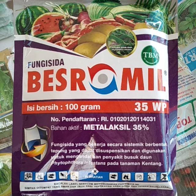 Jual Fungisida Sistemik Besromil Wp Gram Metalaxyl Shopee Indonesia