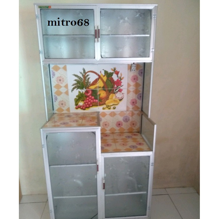 Jual Rak Piring Alumunium Pintu Magicom Keramik Shopee Indonesia