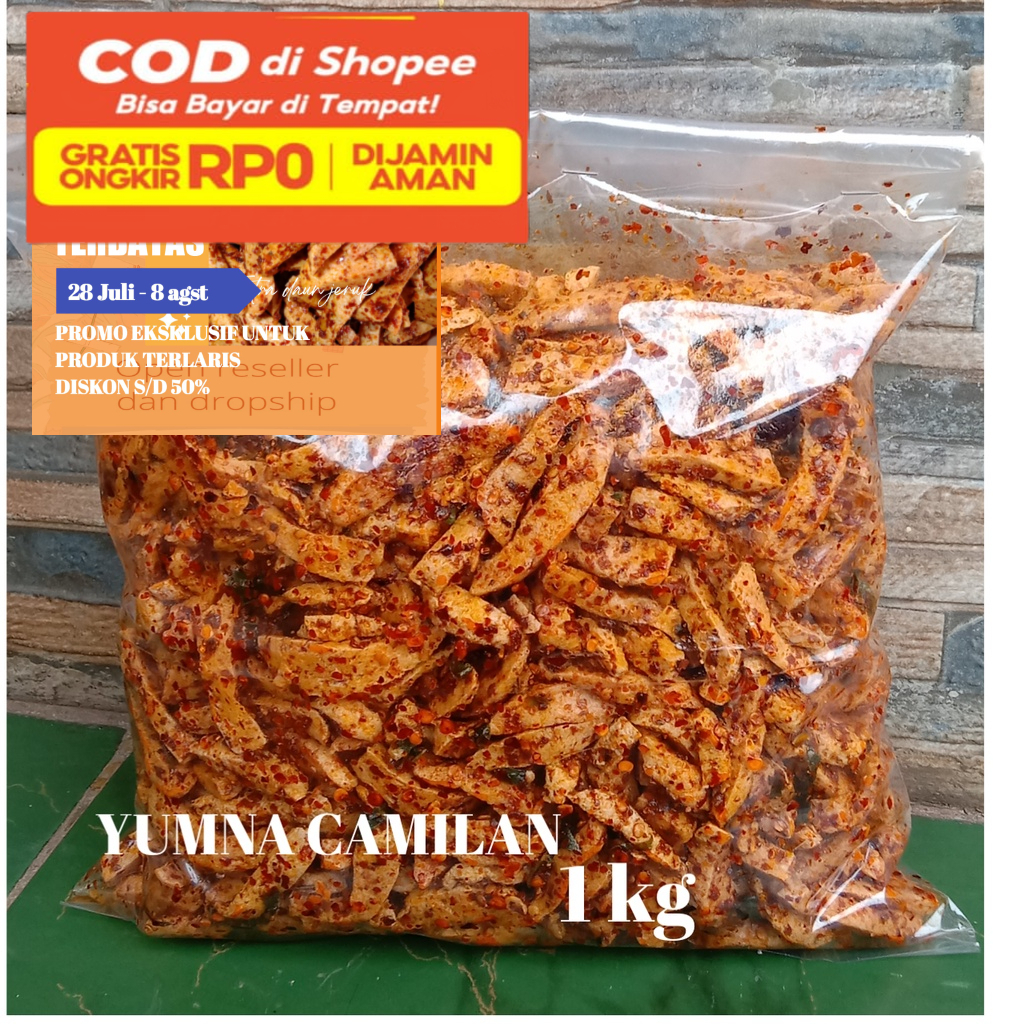 Jual Basreng Viral Basreng Pedas Daun Jeruk Baso Goreng Basreng Kg