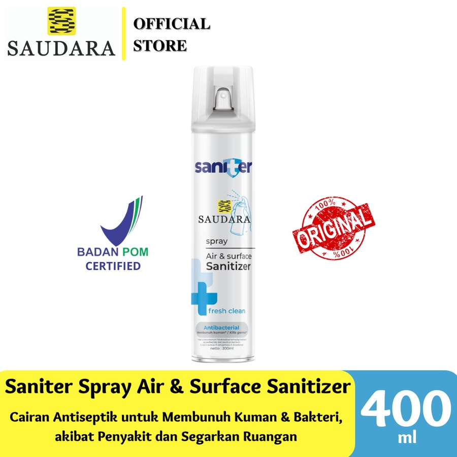 Jual Saniter Air Sanitizer Aerosol Isi 400 Ml Shopee Indonesia