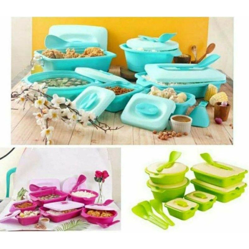 Jual Bella Aquamarine Prasmanan Serving Set Kotak Piknik Set