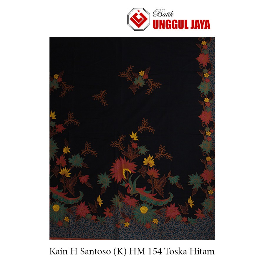 Jual Kain Batik Unggul Jaya Putri Jelita H Santoso Hitam Manis