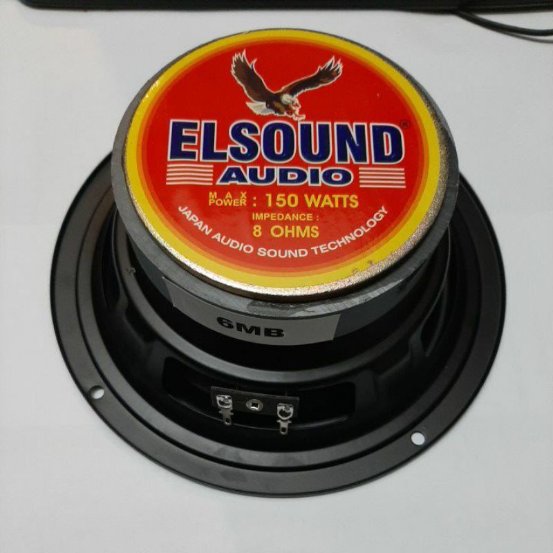 Jual Speaker Elsound 150 Watt 6 Inch Hitam Magnet Besar Original