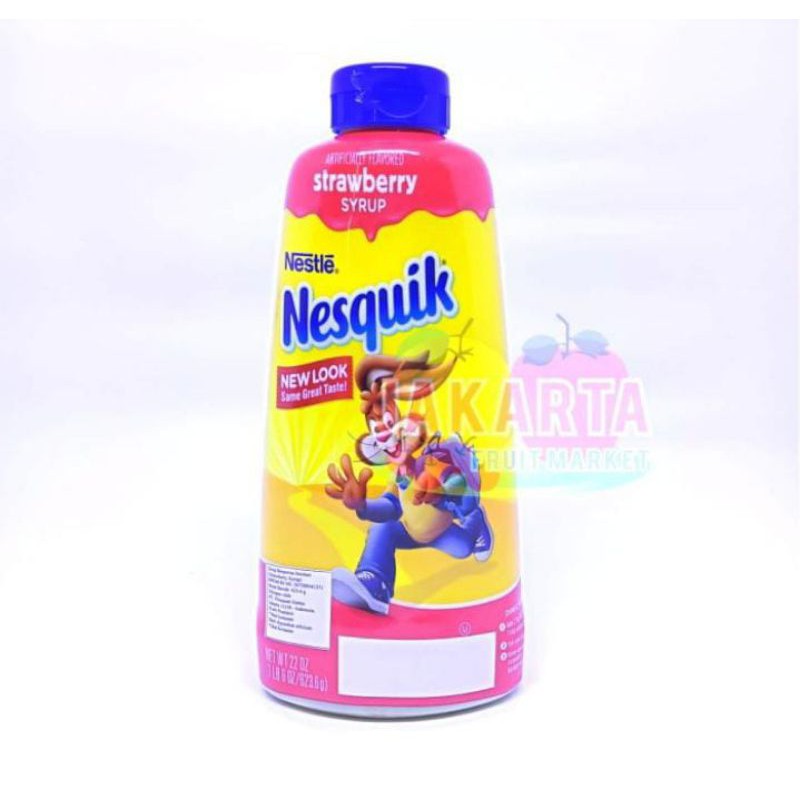 Jual STRAWBERRY SYRUP NESTLE NESQUIK 623G Shopee Indonesia