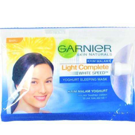 Jual Garnier Light Complete Night Yoghurt Sleeping Mask Sachet Shopee