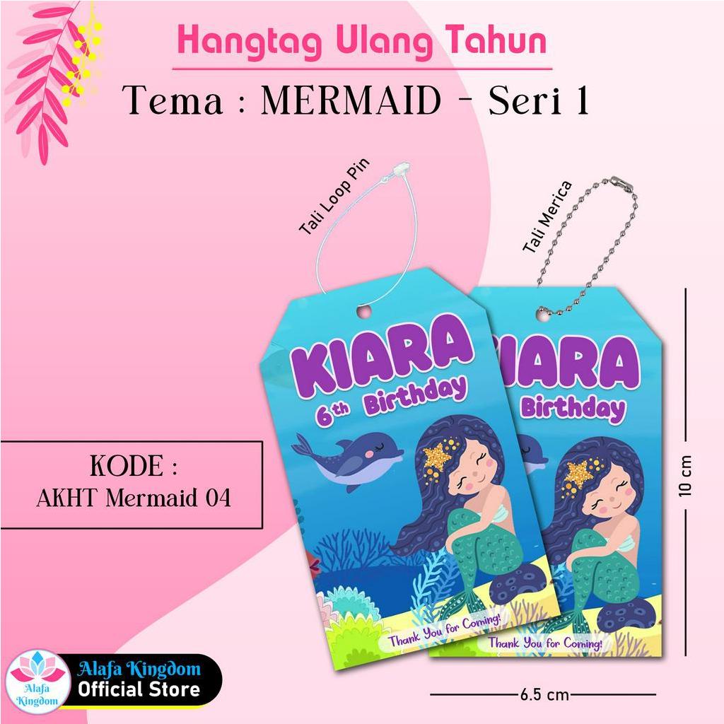 Jual Alafakingdom Pcs Hangtag Ulang Tahun Mermaid Seri Hangtag