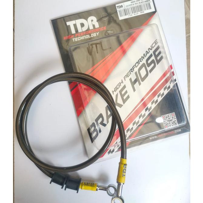 Jual PROMO BRAKE HOSE SELANG REM TDR RACING BLACK CARBON 35 INCH