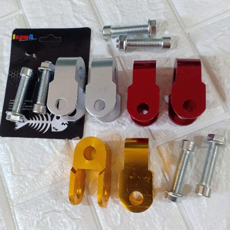 Jual Peninggi Shock Bebek Cnc Plus Baut Universal Sambungan