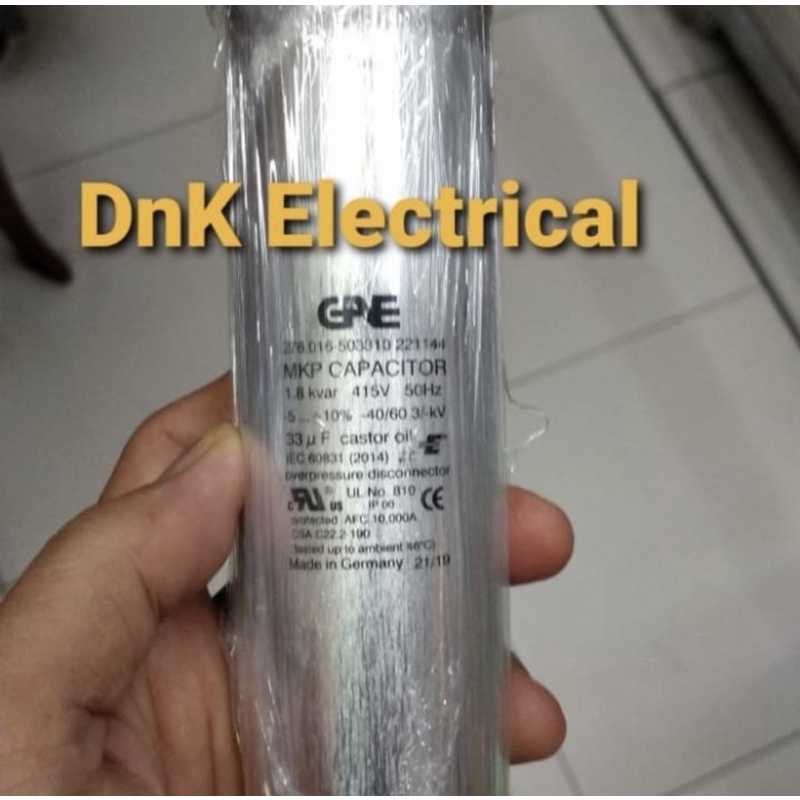 Jual Capacitor Kapasitor Capasitor Gae Phase Type Mkp Kvar V