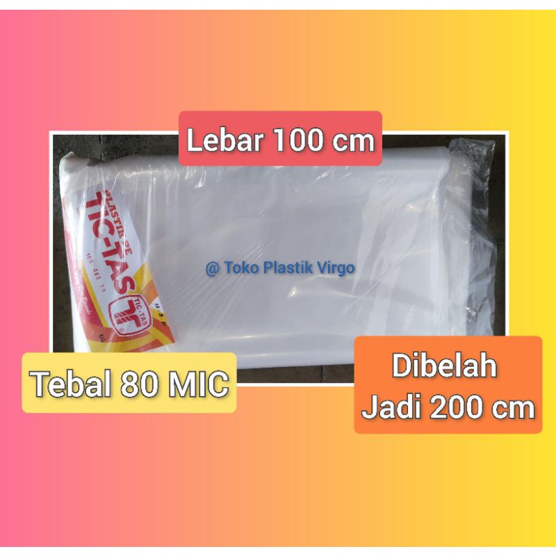 Jual Plastik Pe Bening Cor Bangunan Lebar Cm Meteran Tebal