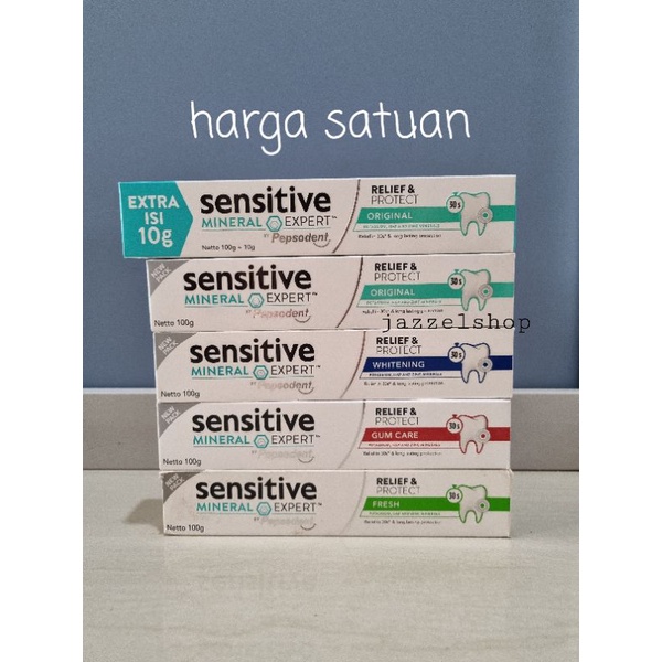 Jual Pepsodent Sensitive Mineral Expert Original Whitening Fresh