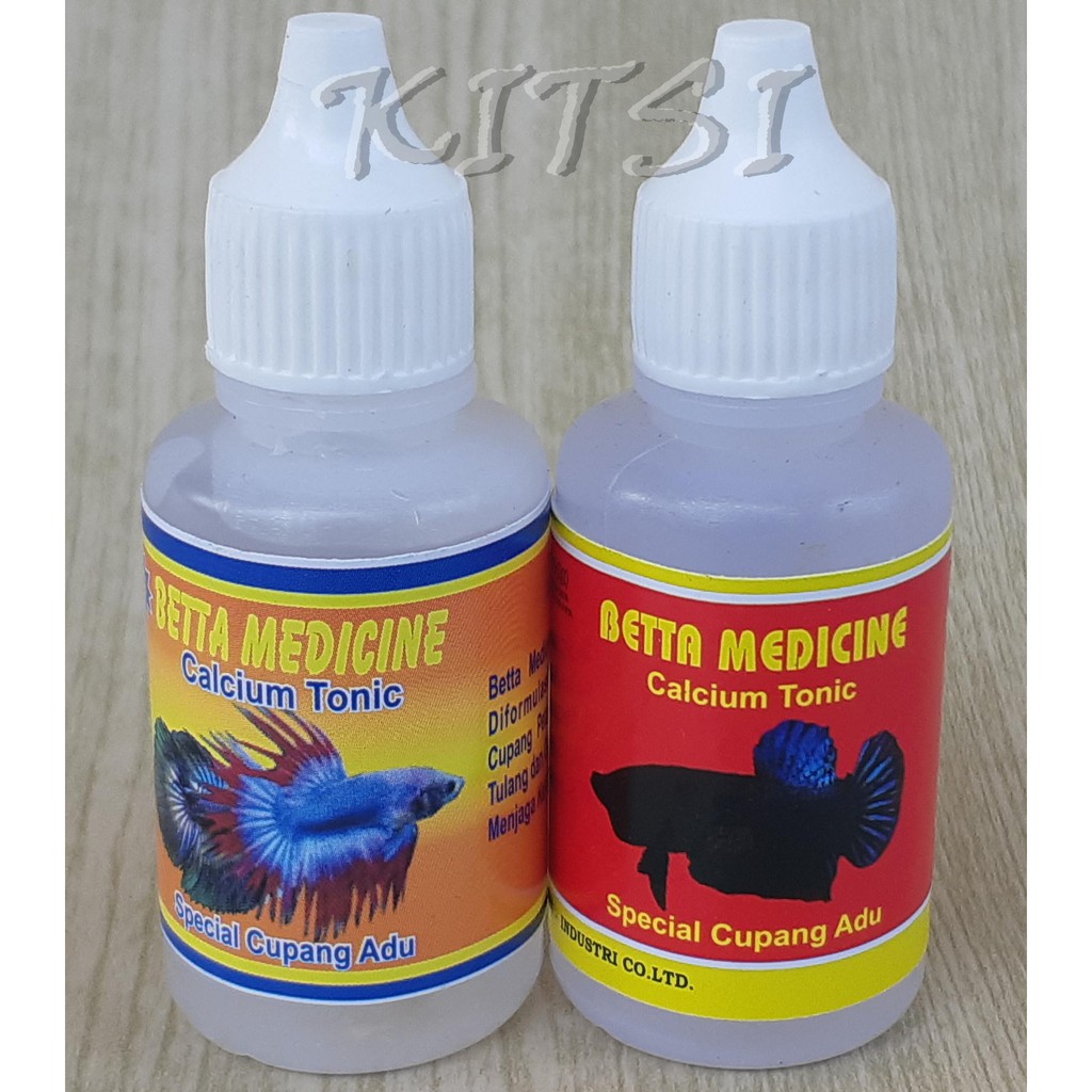 Jual Obat Ikan Cupang Hias Calsium Tonic Betta Medicine Shopee Indonesia