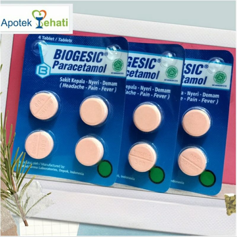 Jual Biogesic Paracetamol Tablet Per Strip Shopee Indonesia