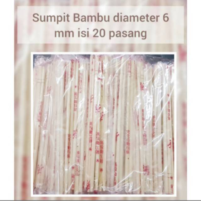 Jual Sumpit Bambu Diameter 5 Mm Isi 20 Pasang Shopee Indonesia