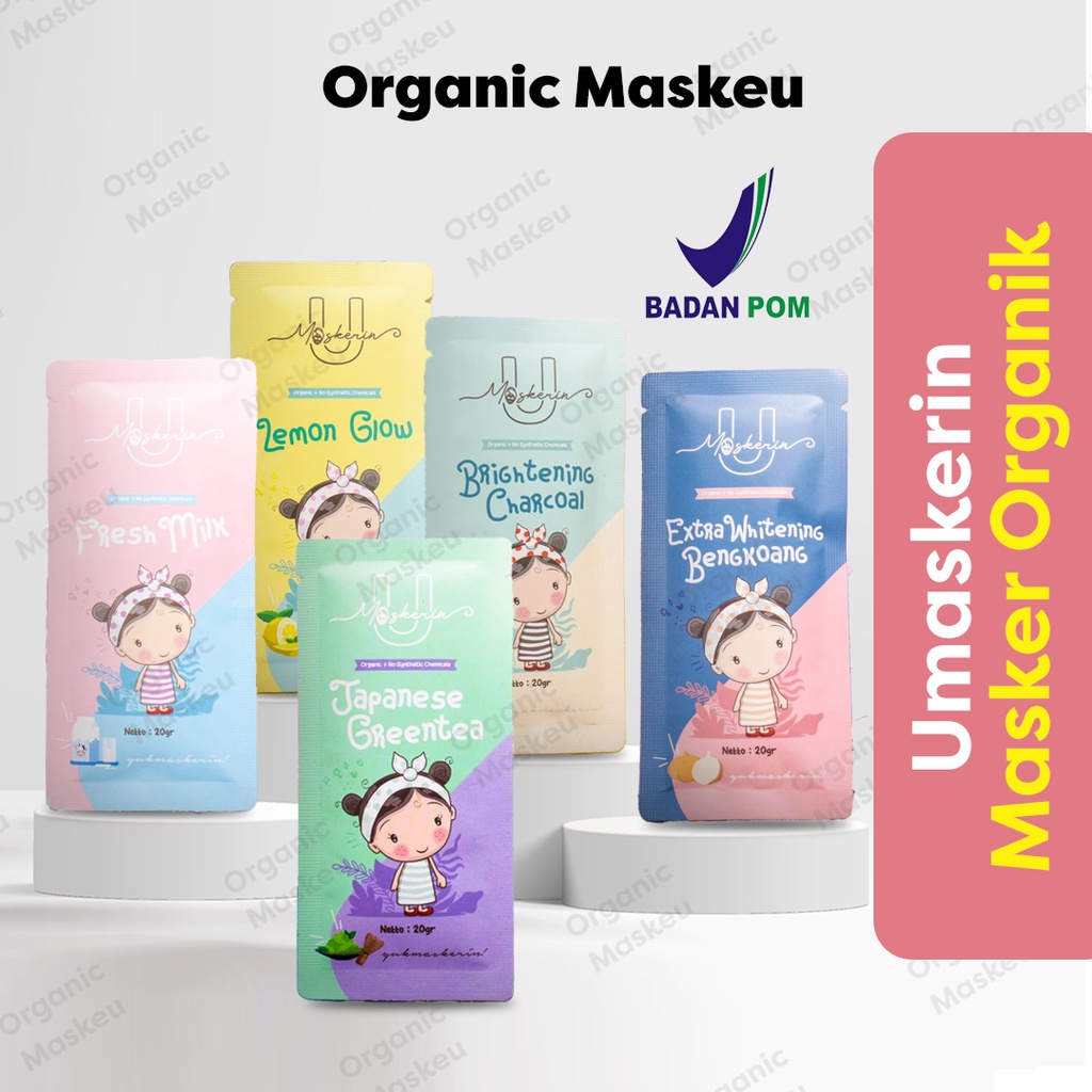 Jual Dist Resmi Bpom Umaskerin Masker Organik Shopee Indonesia