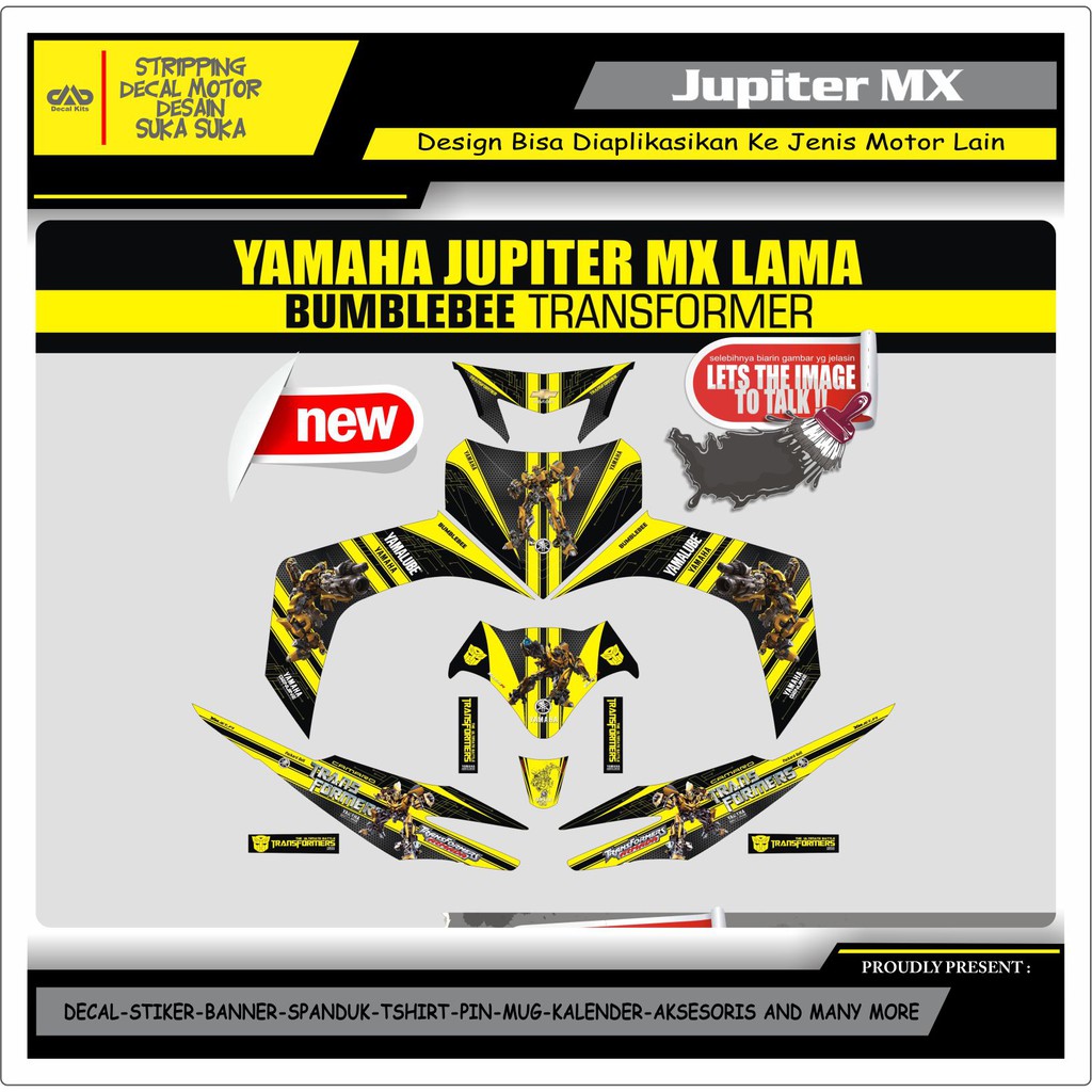 Jual Decal Sticker Jupiter Mx Full Body Bumblebee Shopee Indonesia