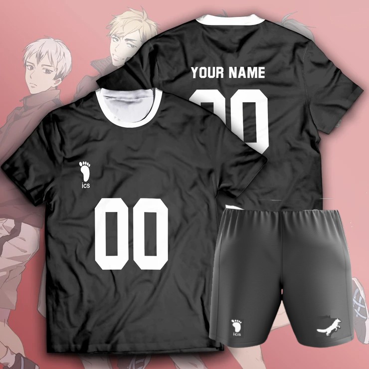 Jual Jersey Voli Setelan Baju Costume Anime Haikyuu Inarizaki Team