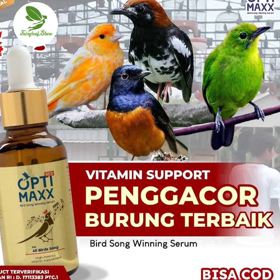 Jual Optimaxx Vitamin Burung Kicau Gacor Di Gantangan Lovebird Murai