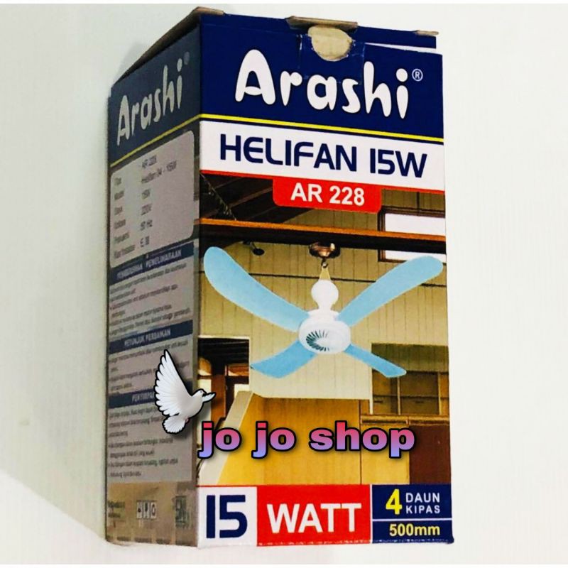 Jual Kipas Angin Gantung Helifan Watt Arashi Ar Mm Daun