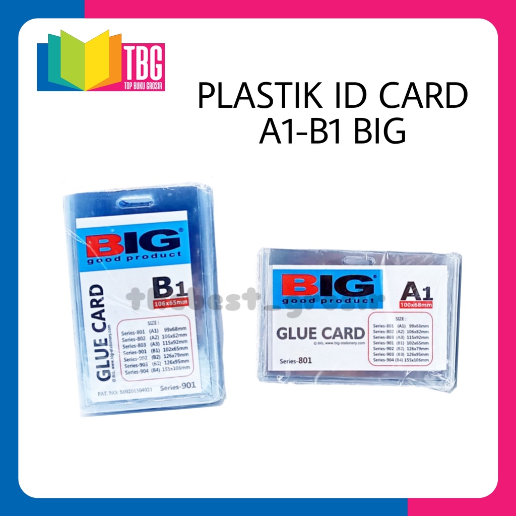 Jual 1 PAK 20 LEMBAR PLASTIK ID CARD A1 B1 BIG MIKA ID CARD ID