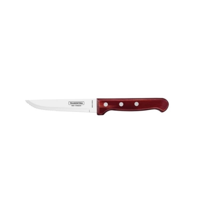 Jual Pisau Steak Tramontina Inch Jumbo Steak Knife Red Polywood