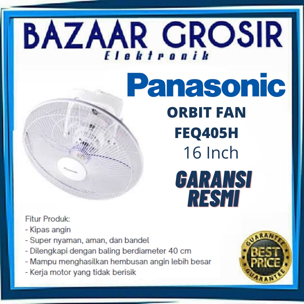 Jual KIPAS ANGIN PLAFON PANASONIC FEQ405 ORBIT FAN FEQ 405 H AUTO FAN