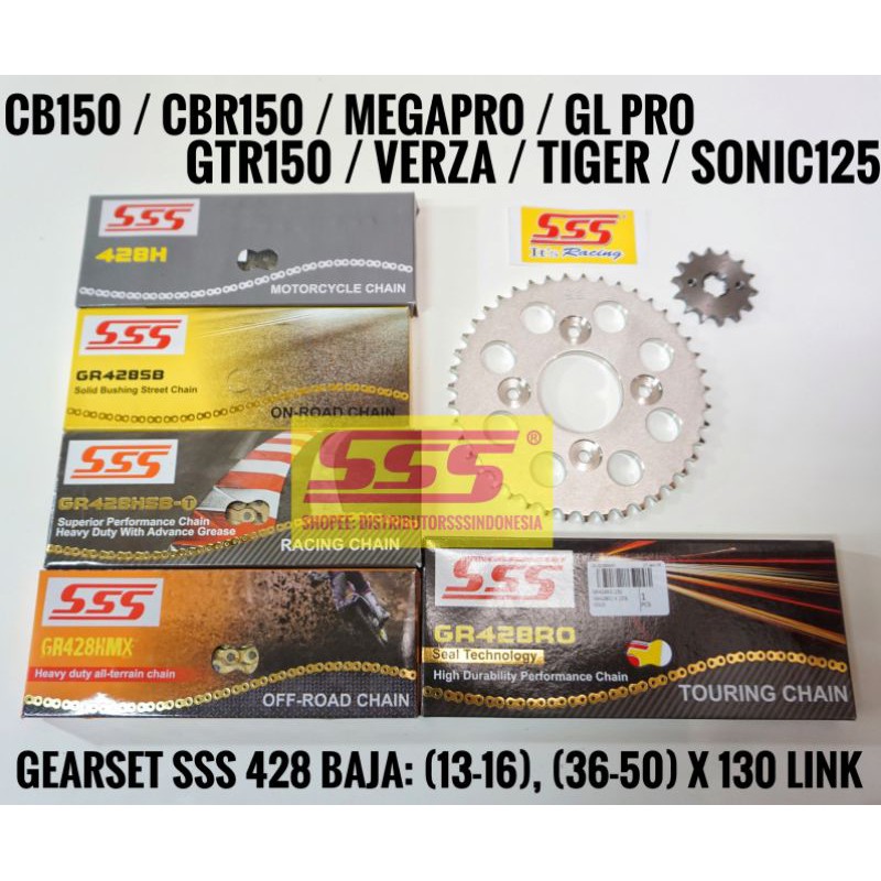 Jual GEARSET GIRSET GEAR SET GIR SET SSS REGINA MEGAPRO GL PRO CB 150