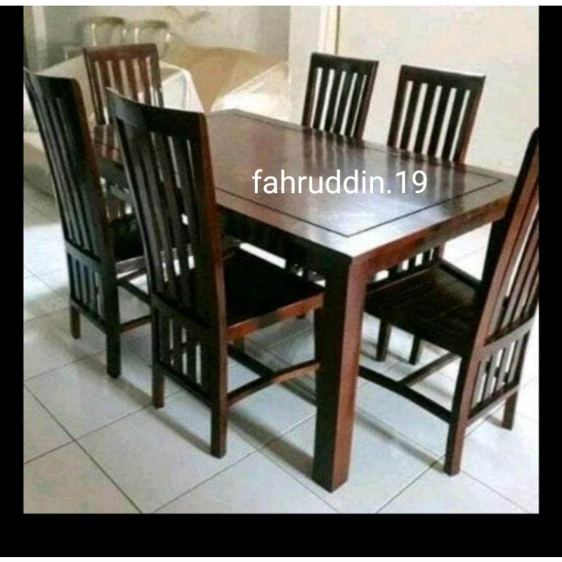 Jual Meja Makan Balero Kayu Jati Furniture Jepara Shopee Indonesia